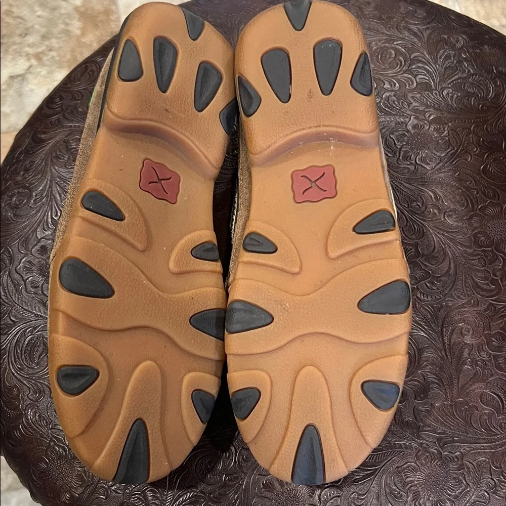 Twisted X Denim and Brown Women's Loafers - Picture 14 of 14